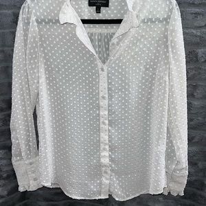 Pale gray Banana Republic long sleeve shirt